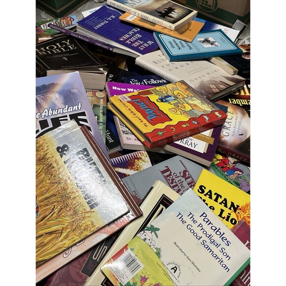 Lot of 100 Christian Prayer Bible Jesus Christ Stories Religion Book RANDOM*MIX